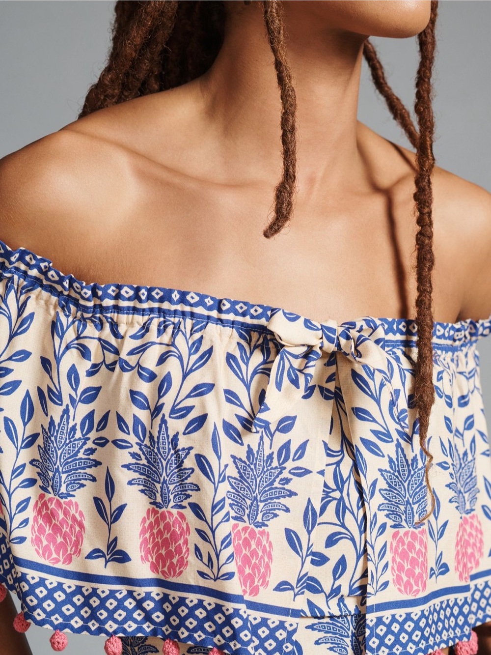 FARM Rio x Anthropologie Off-The-Shoulder Ruffle Blouse - Picture 5 of 9